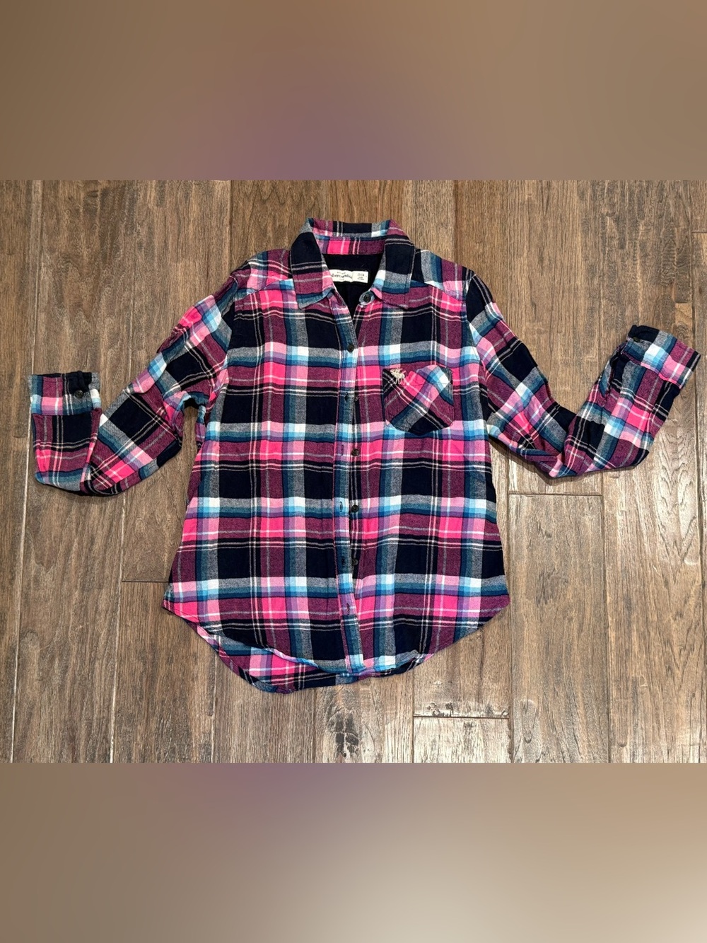 Size 13/14 Abercrombie kids flannel shirt